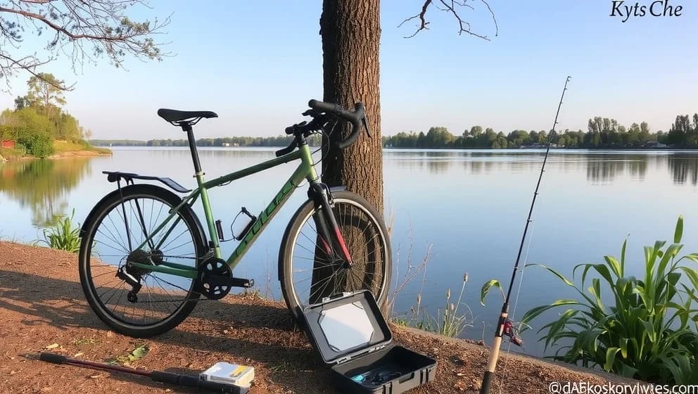 Cykel och fiske två perfekta fritidssysselsättningar