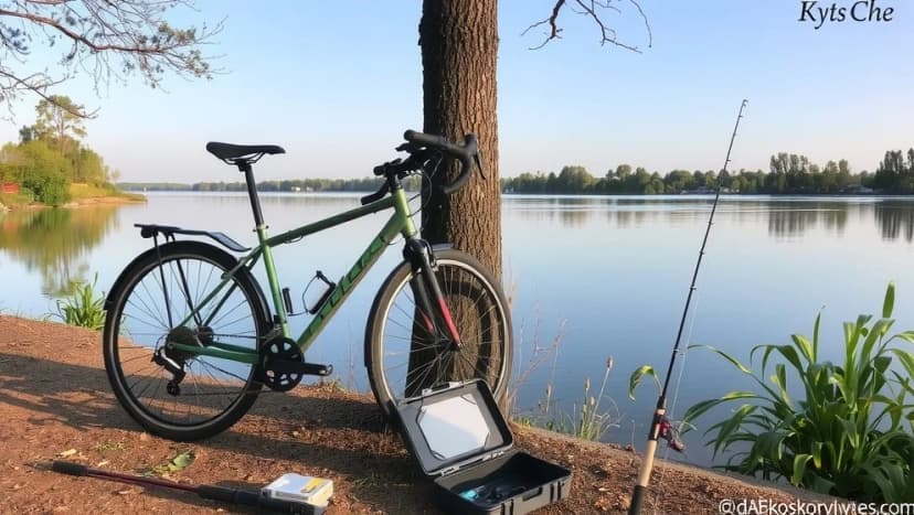 Cykel och fiske två perfekta fritidssysselsättningar
