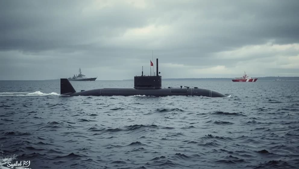 Rysk ubåt upptäckt i Östersjön